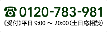 お電話でのお問合せ