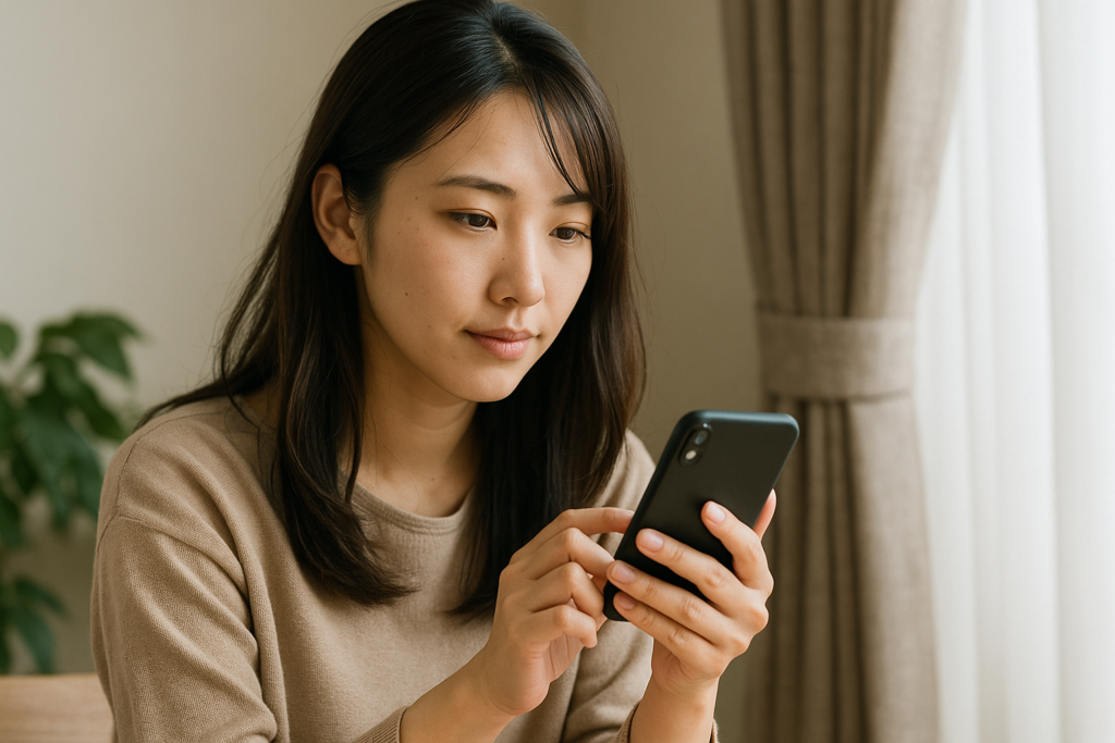 スマホで情報収集する人